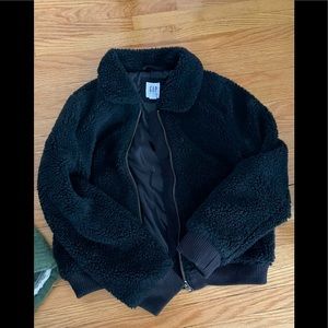 Girl’s cropped bomber jacket